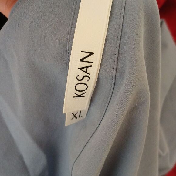 Kosan Go Travel Wrap Dress Size XL Blue NWT - Picture 12 of 12